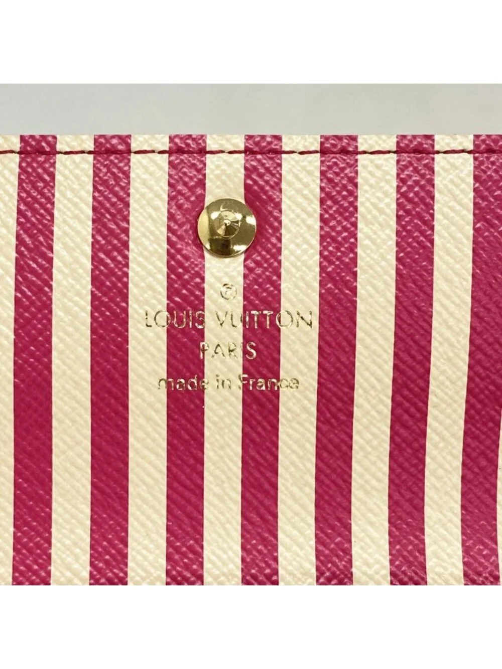 Louis Vuitton Key Case Monogram Trunk Multicles 4 Brown Pink